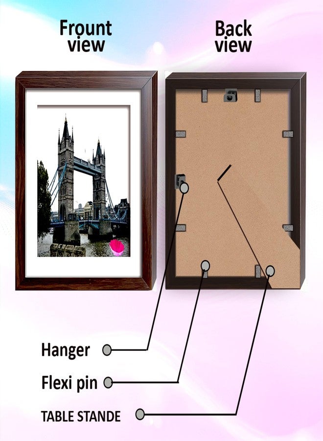 Photon White Picture Frame Set of 10 4x6 Inch 15.2 x 10.2 cm Wall Mountable Photo Frames with MDF Back and Plexiglass Cover for Home Office Gallery Decor Vertical and Horizontal Display - Image 5